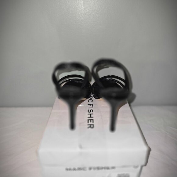 Marc Fisher mf Nalina Heeled Sandal in Black, Size 8M - Picture 6 of 9
